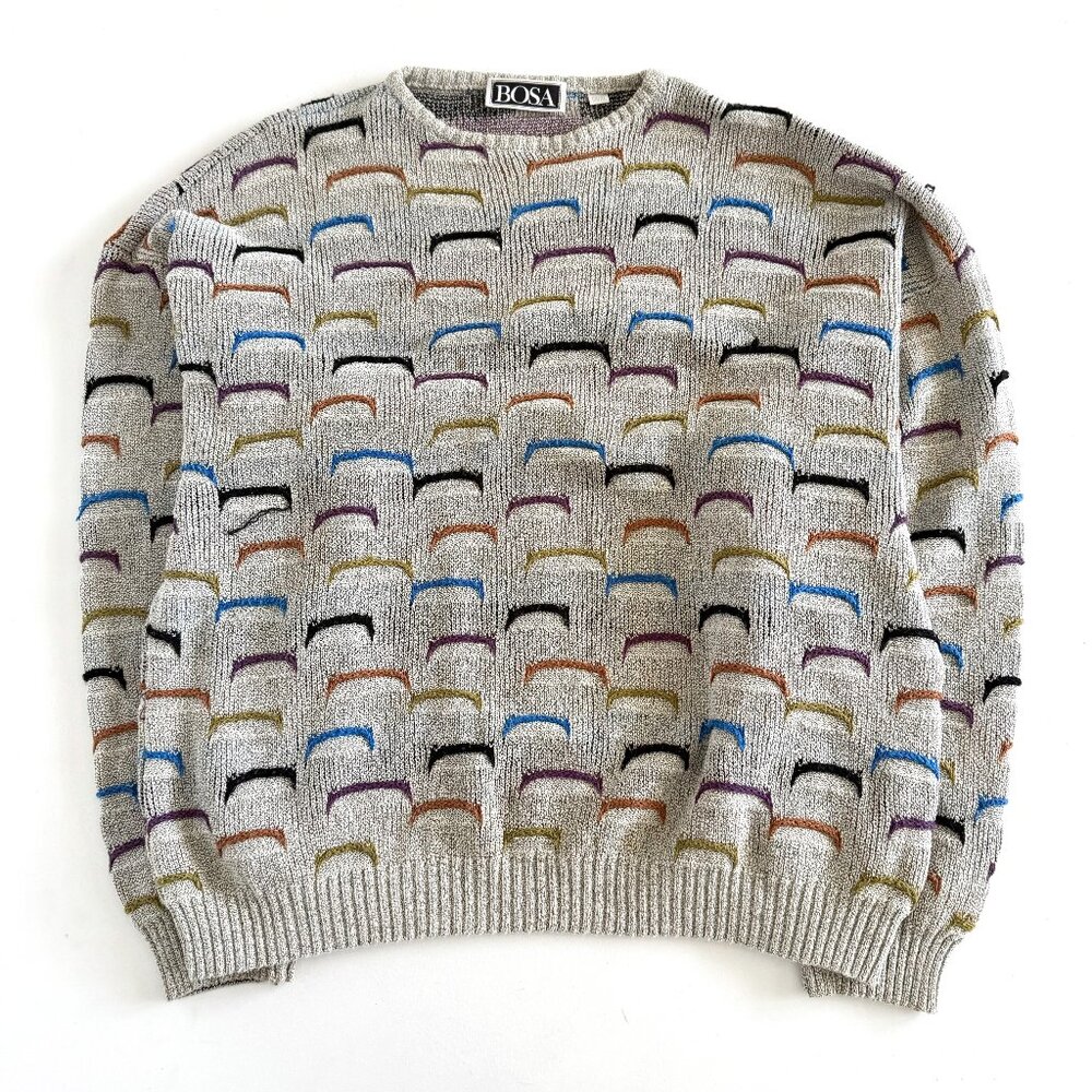 Vintage Bosa, Sweater / Made in Italy / 1990's Dadcore Style Knitwear